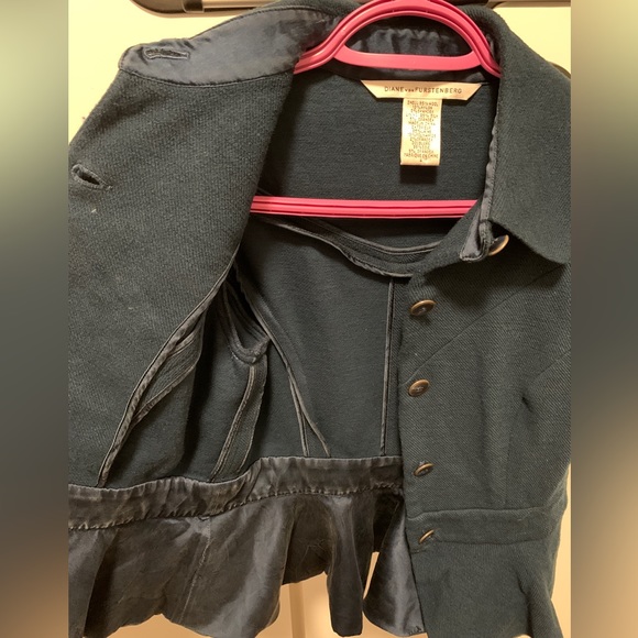 Teal wool top - Picture 3 of 4